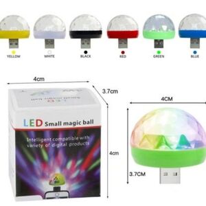 LED Small Magic Ball RGB LED Light USB New in Box